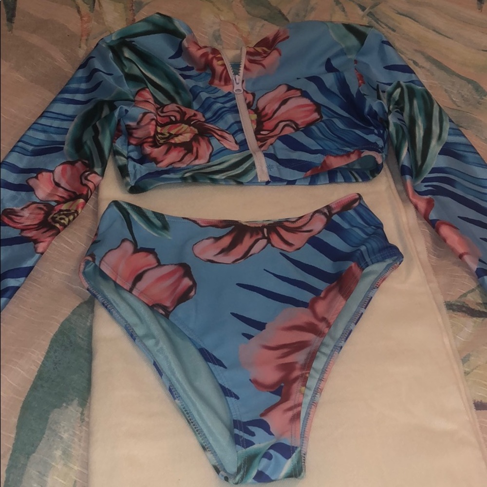 2pc Tropical swim